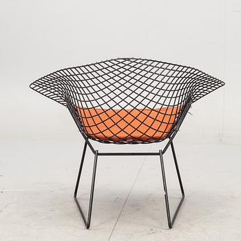 FÅTÖLJ, "Diamond chair" Harry Bertoia. 1900-talets andra hälft.