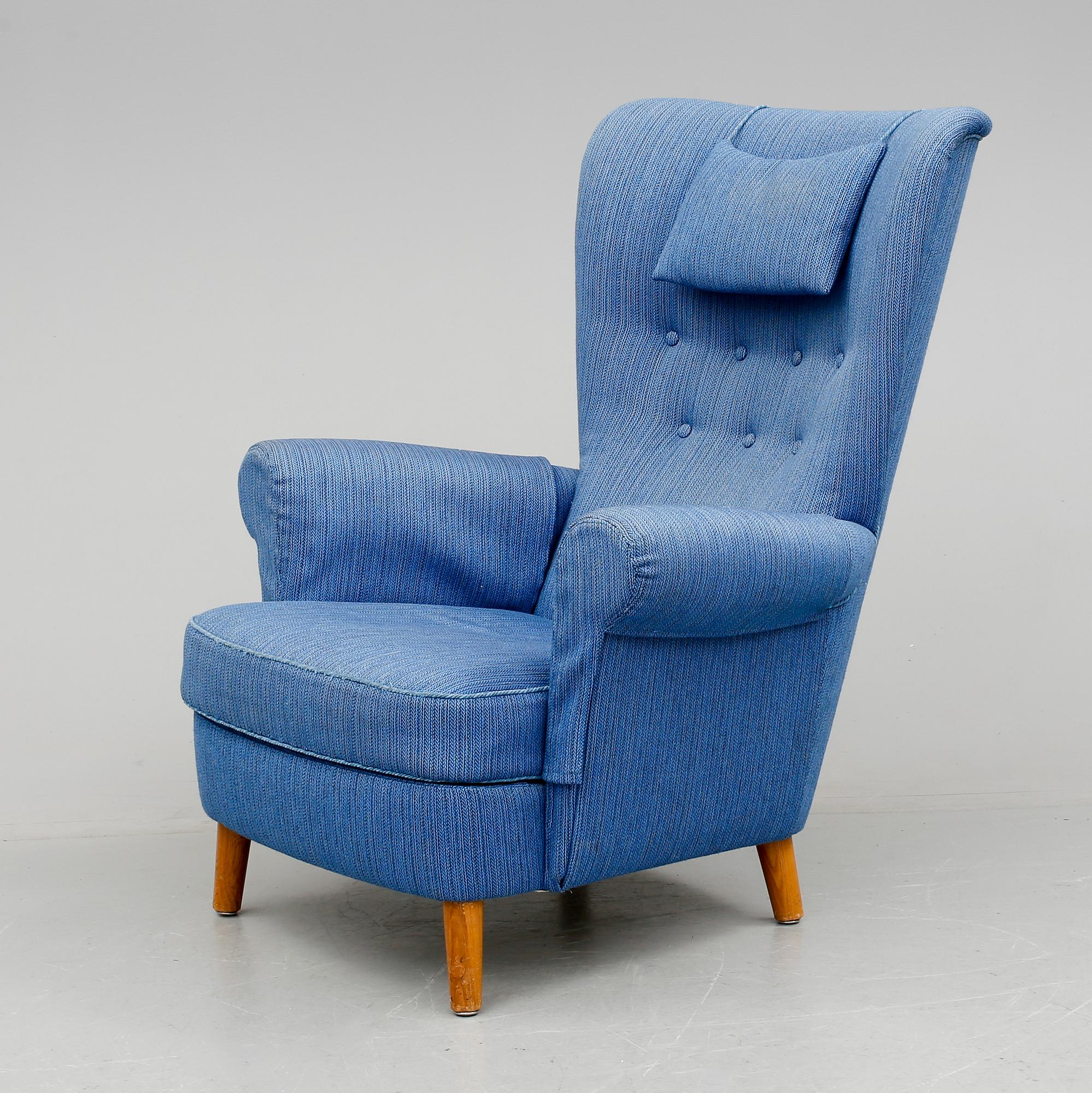 FÅTÖLJ, möjligen Carl Malmsten, 1900-talets andra hälft.