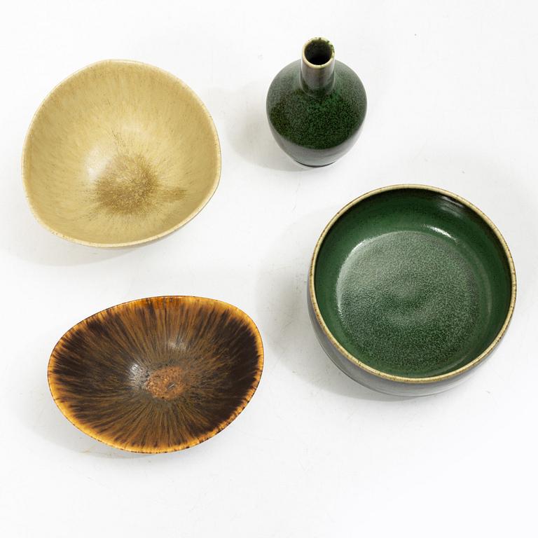 Swedish ceramics, four pieces, Rörstrand and Gustavsberg.