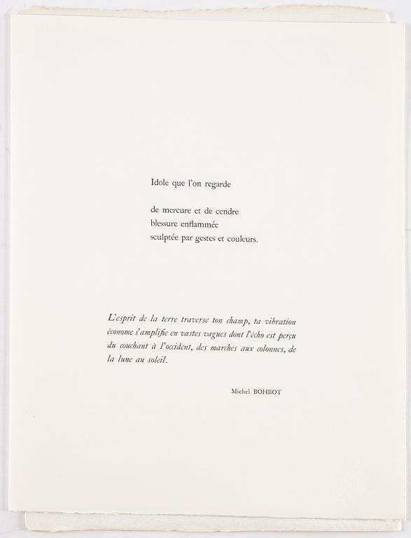 James Coignard, mapp med tre carborundum etsningar, 1981, signerade 72/75.