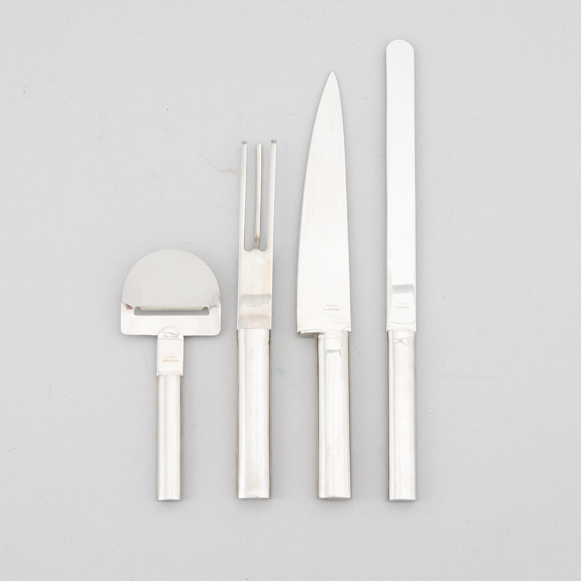 Mikael Björnstjerna and Ulla and Carl Christiansson, serving set, 6 pieces, Boda Nova 1970s.