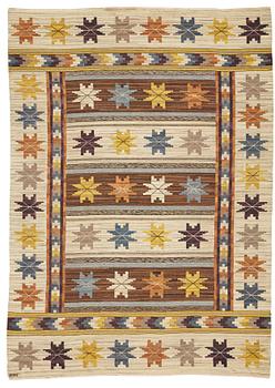 240. Märta Måås-Fjetterström, a carpet, "Höstmattan", flat weave, ca 347-348 x 245-248 cm, signed MMF.