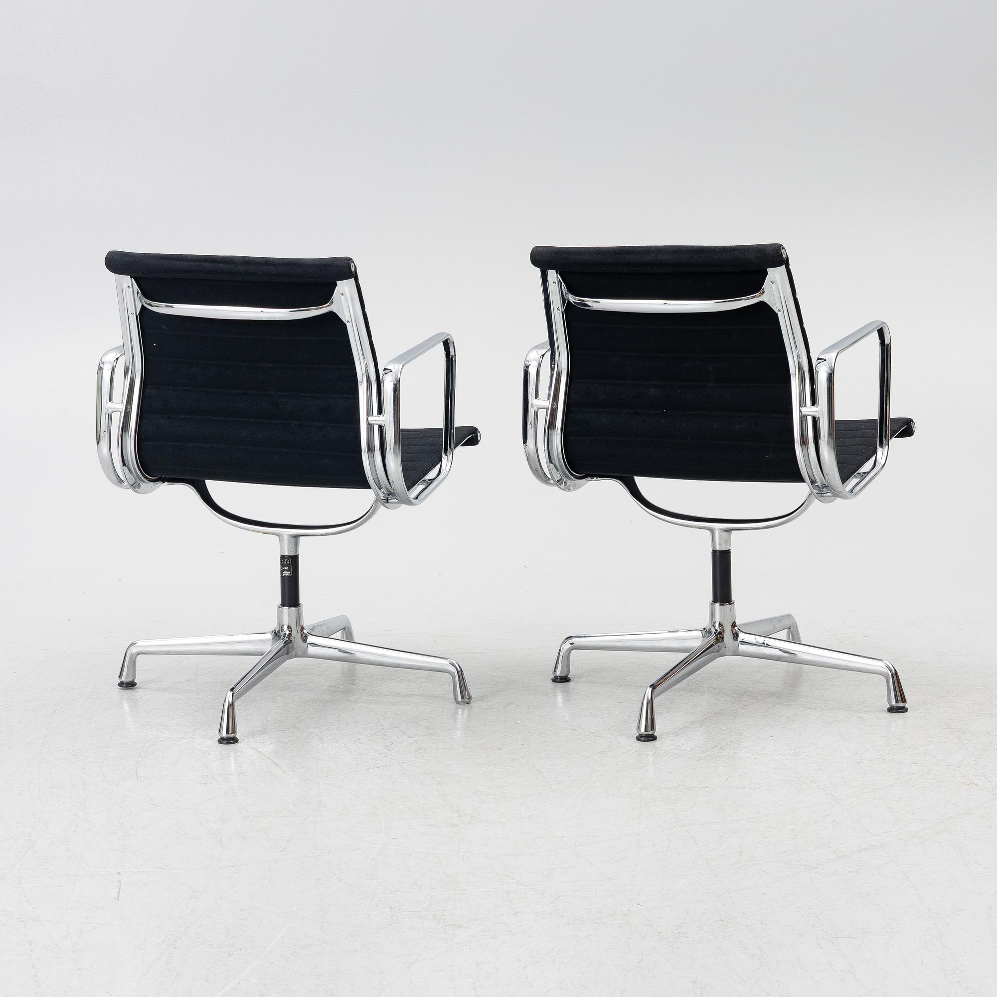 Charles & Ray Eames, armchairs, a pair, model EA 108, Vitra.