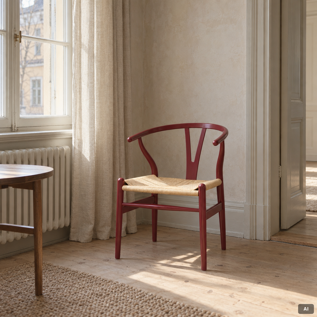 Hans J. Wegner, 6 chairs, model CH-24/"Wishbone Chair", Carl Hansen & Son, Denmark,
