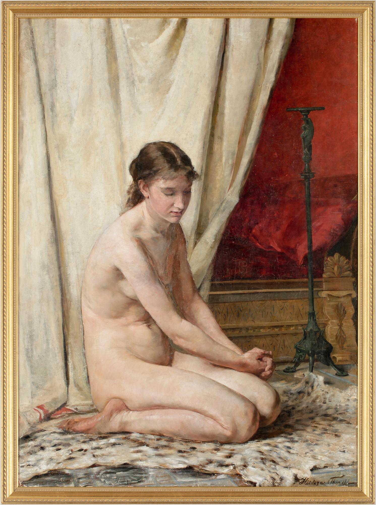 HILDEGARD THORELL, olja på duk, sign.