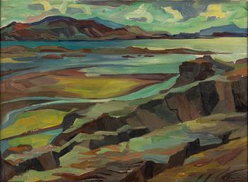 Helge Zandén, oil on canvas, signed and dated 1929.