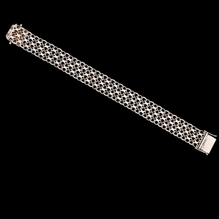 ARMBAND, silver, 1978, x-länk. Vikt ca 24 gram.