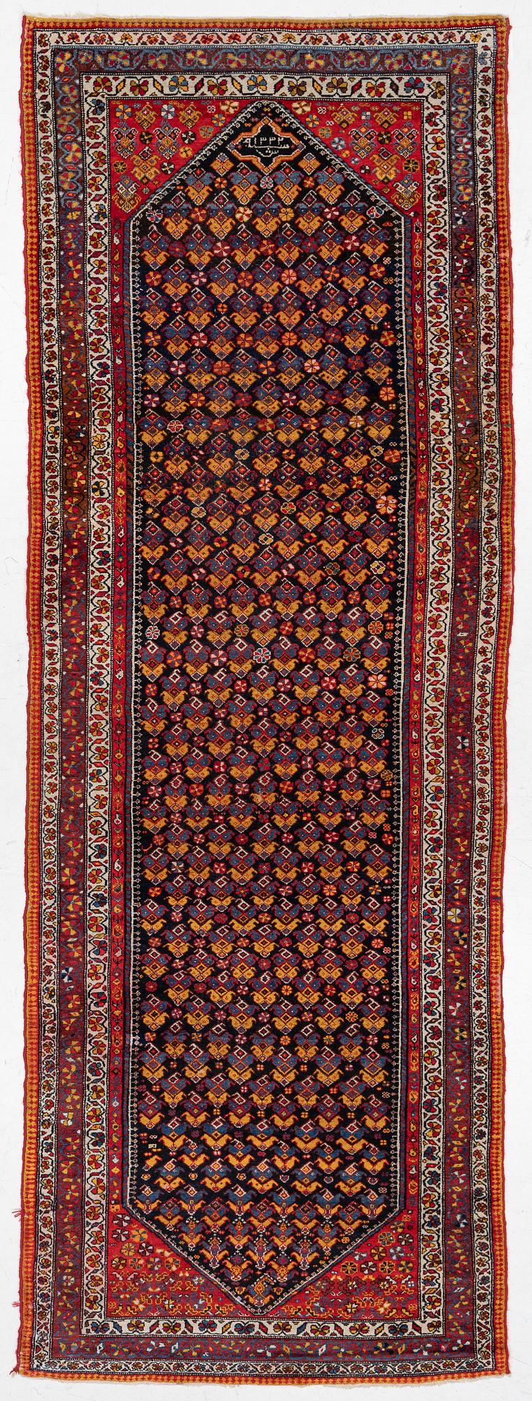 A semi-antique Hamadan, Western Persia, c. 421 x 145 cm.