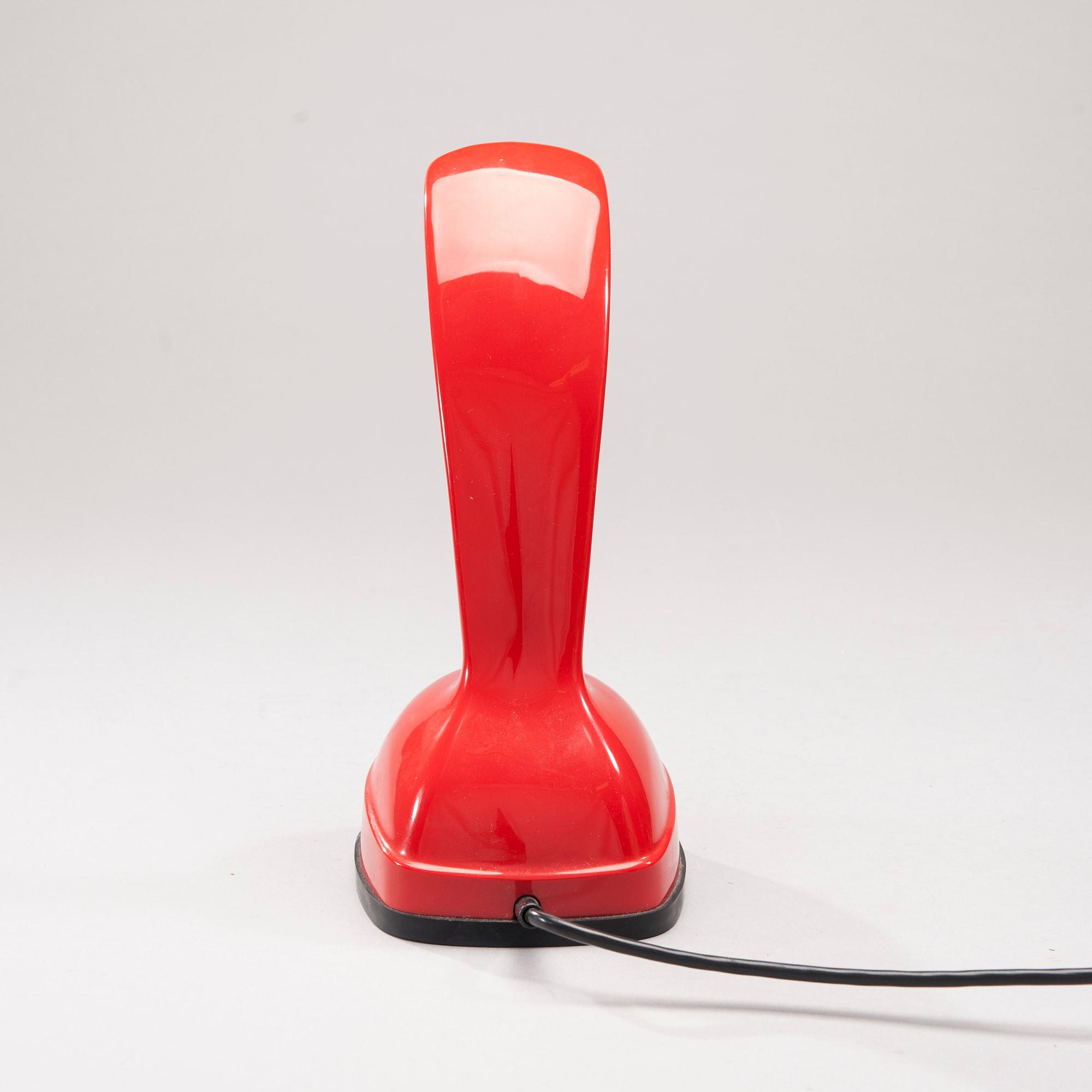 TELEFON, Cobra"/"Ericofon", design Hugo Blomberg, Ralph Lysell och Gösta Thames, LM Ericsson. 1900-talets mitt.