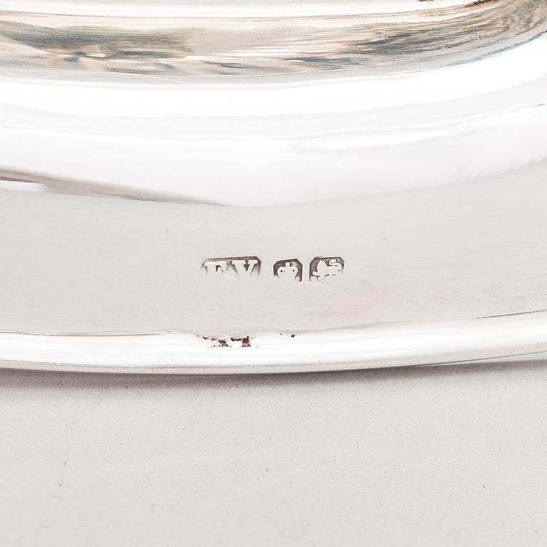 Kahvi- ja teekalusto, 5 osaa, sterlinghopeaa, Emile Viner, Viner's Ltd, Sheffield Englanti 1957.