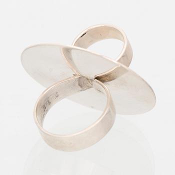 TWO PAULA HÄIVÄOJA RINGS, siler. Helsinki Finland 1969.