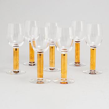 GUNNAR CYRÉN, seven 'Nobel' wine glasses, from Orrefors.