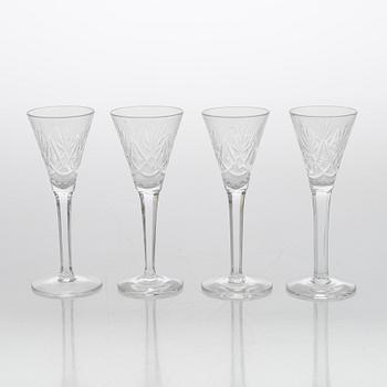 An 'Yrjö' crystal glassware set, 58 pieces, Riihimäen Lasi, Finland, latter half of the 20th century.