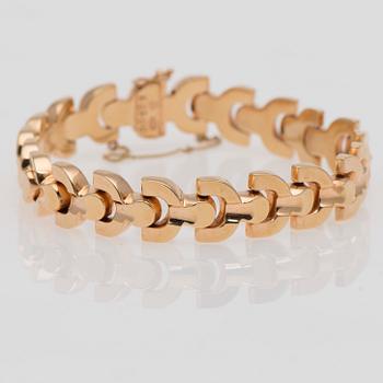 ARMBAND, 18K guld. Vikt 25,1 g.