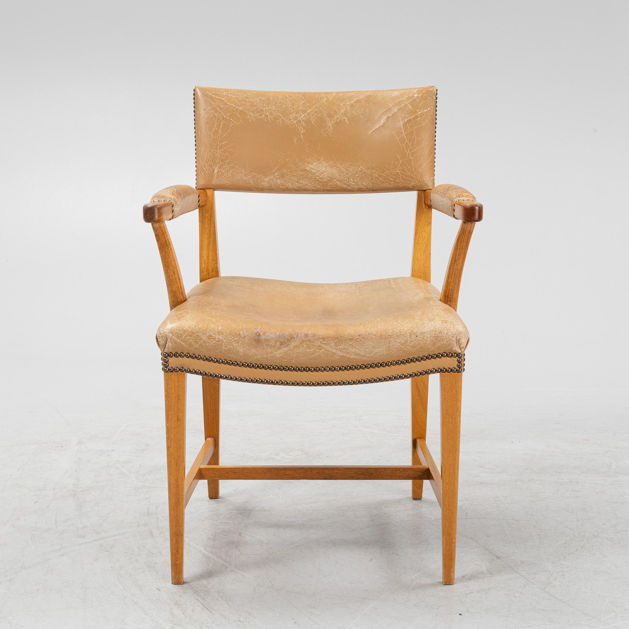 Josef Frank, a model 695 mahogany armchair, Svenskt Tenn.