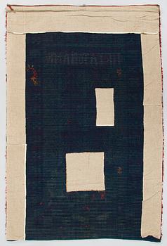 A late 19th Century Finnish folk art long pile ryijy-rug. Circa 205 x 135 cm.