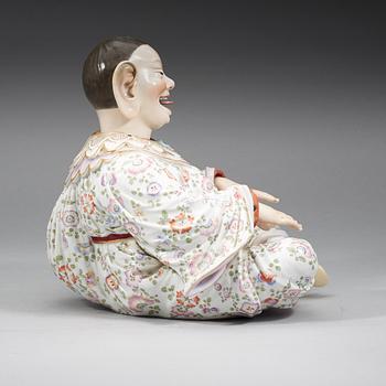 A large Meissen articulated nodding-head pagoda figure, end of 19th Century.