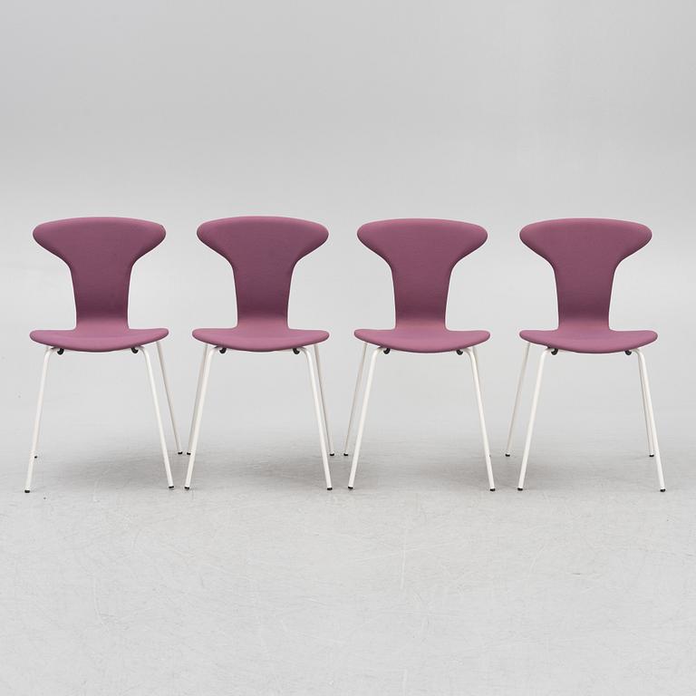 Arne Jacobsen, four 'Munkegaard' chairs, Howe.