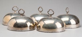 A set of five WMF Cloche.