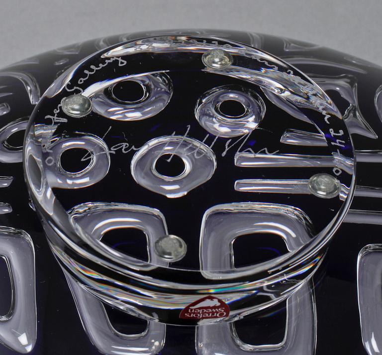 SKÅL, glas, Lars Hellsten, Orrefors Gallery, 1988.