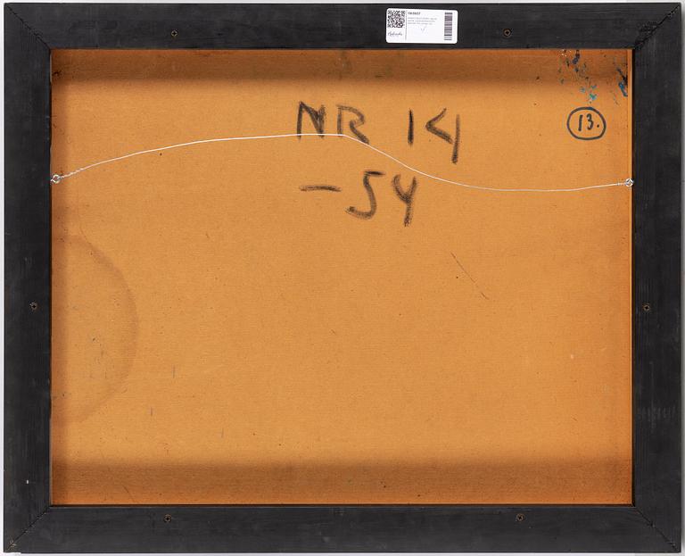 HARRY BOOSTRÖM, oil on panel, signed Booström, dated -54 on verso.