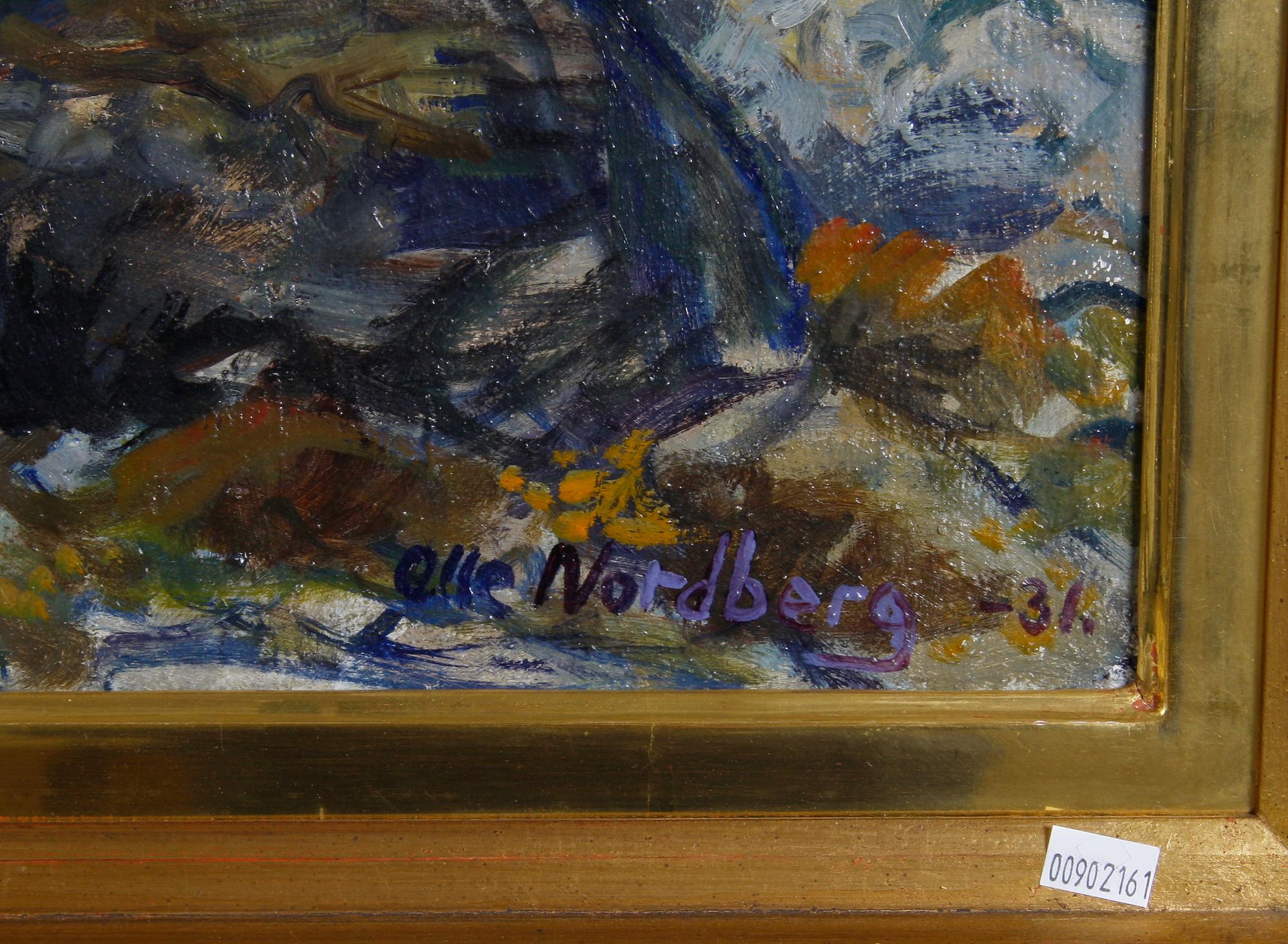 NORDBERG, OLLE. Olja på duk, sign o dat -31.