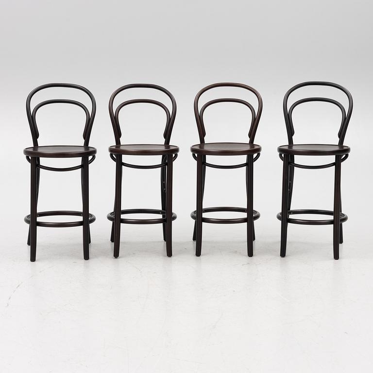 A set of four model '14' chairs, Ton.