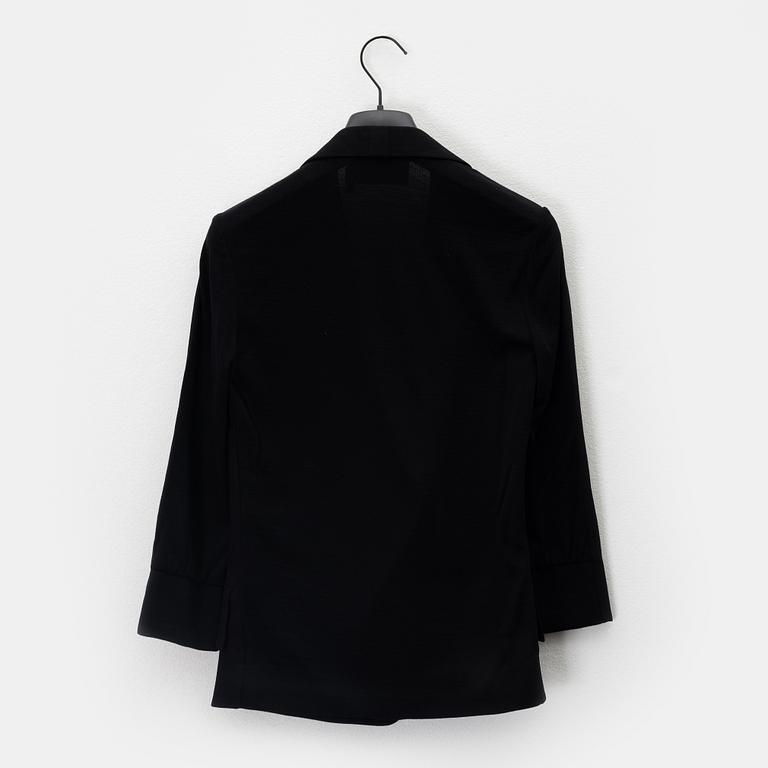 Yves Saint Laurent, a black jacket, Printemps / Eté 2009, size 34.