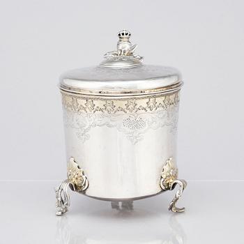 A Swedish 18th century parcel-gilt tankard, marks of Alexander V. Holst, Härnösand 1766.