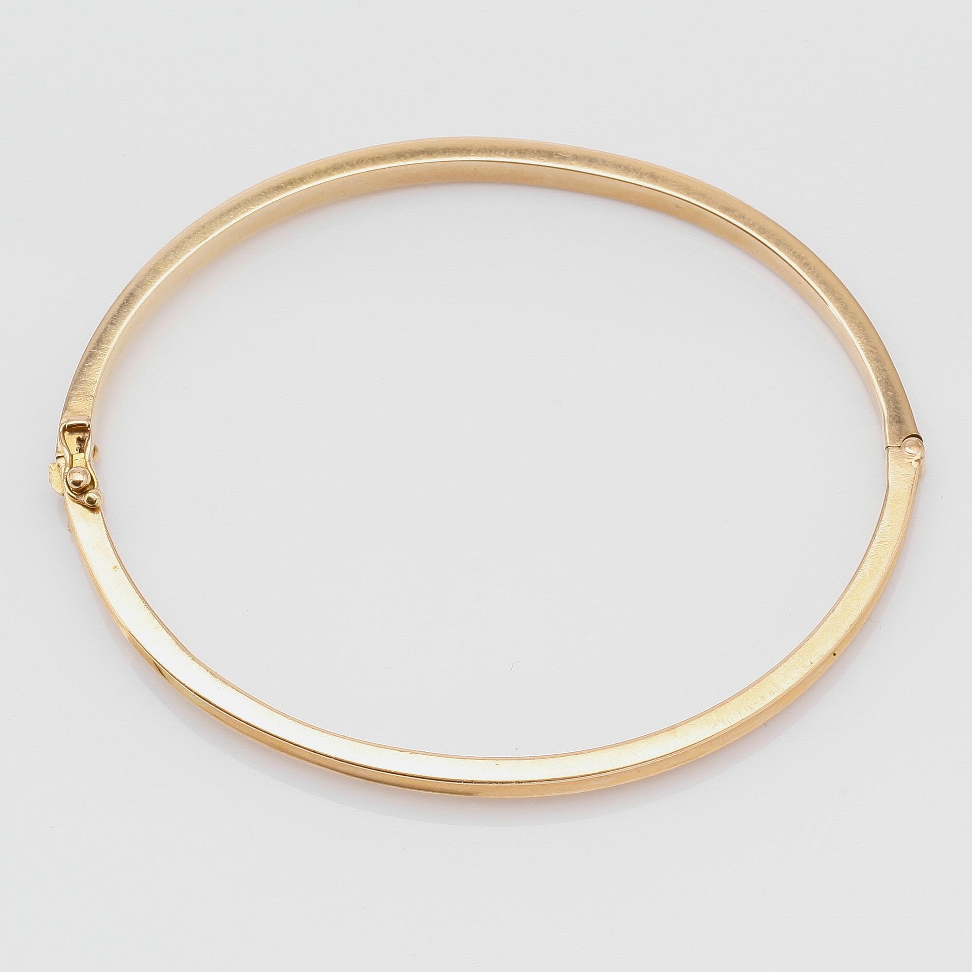 ARMRING, 18K guld, GD&Co, Malmö 1969. Vikt ca 22 g.