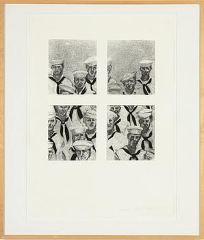 Richard Artschwager, lithograph, signed, numbered 174/180 and dated '72.