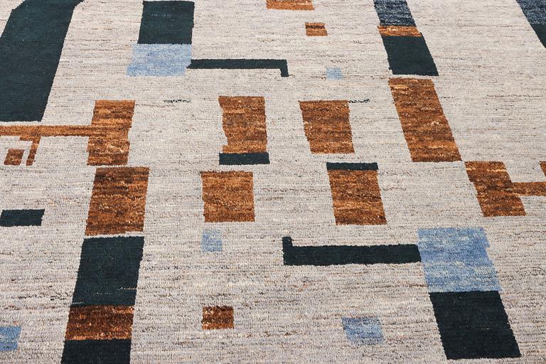 A Morocco carpet, c. 372 x 281 cm.