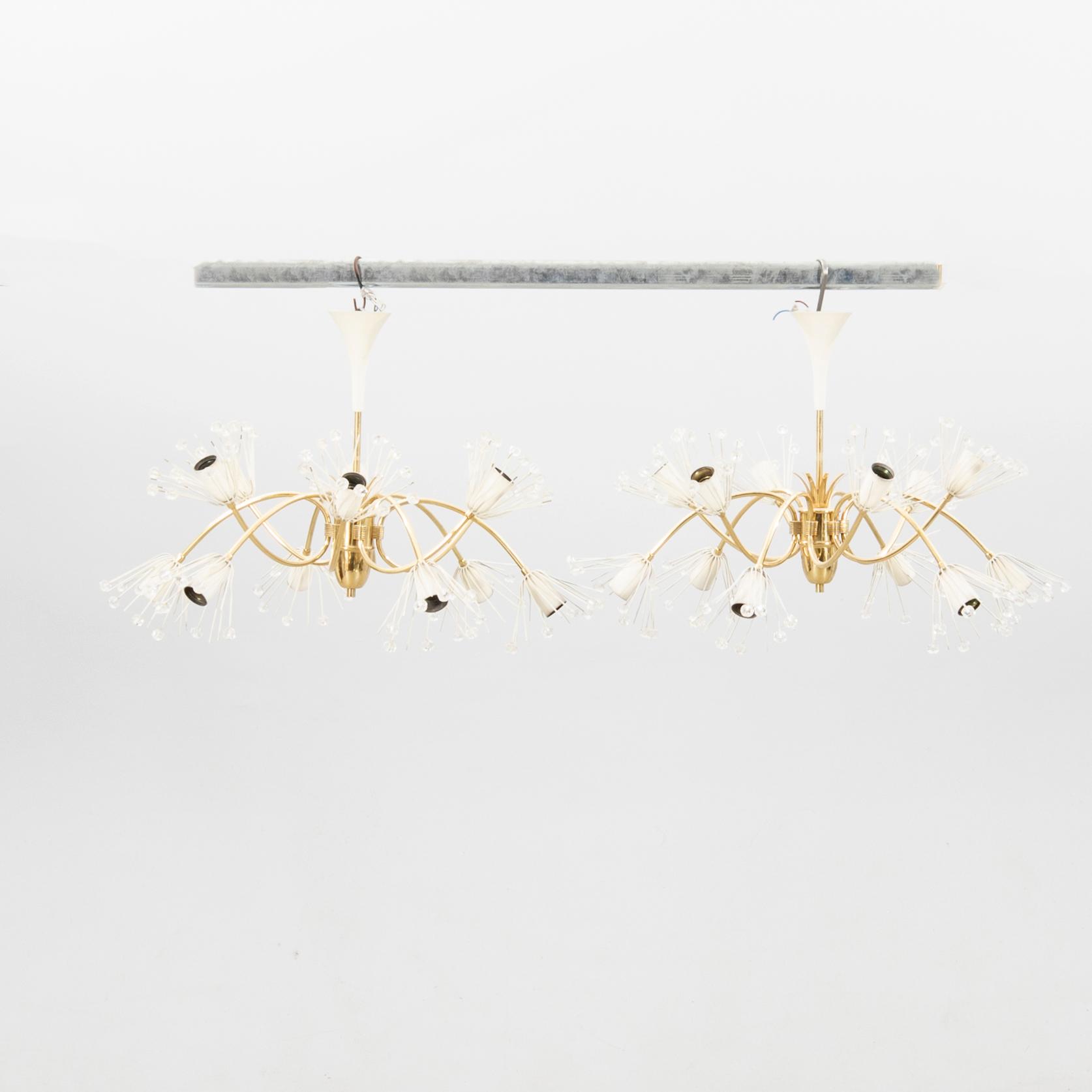 Emil Stejnar, a pair of ceiling lamps from the second half of the 20th century.