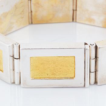 Michael Hamma armband silver och 18K guld.