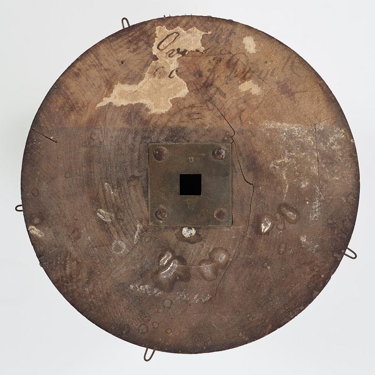 GOLVUR med spelverk, av Peter Strand 1798, med 14 stycken musikrullar. Sengustavianskt.