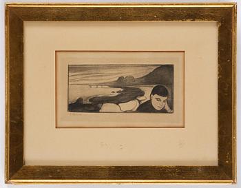 Edvard Munch, efter, "Melankoli".