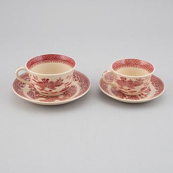 A part 'Willow' earthenware dinner and coffee service, Gustavsberg, 1940-1958 (93 pieces).