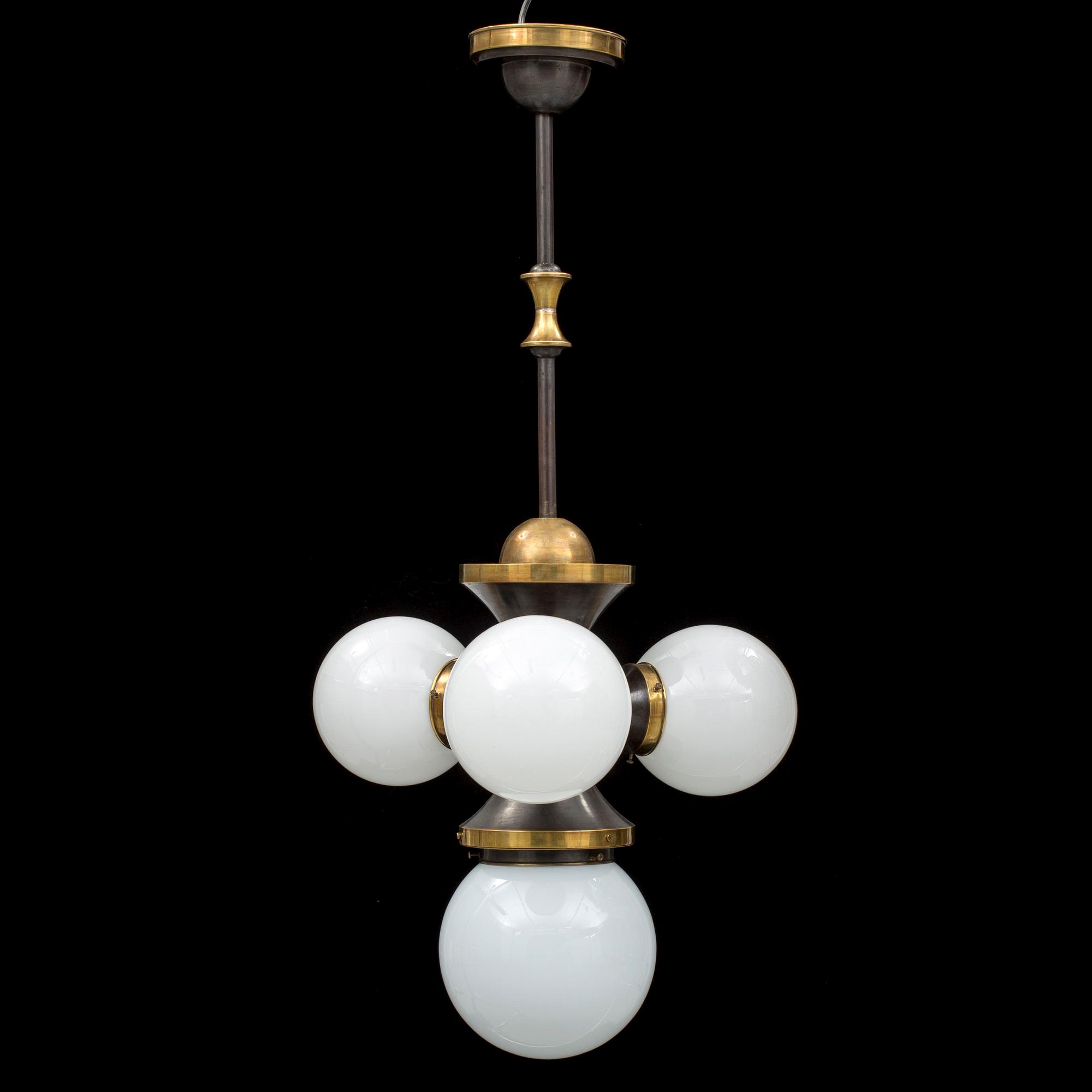 TAKLAMPA, art deco, 1920/30-tal. Höjd 92 cm.