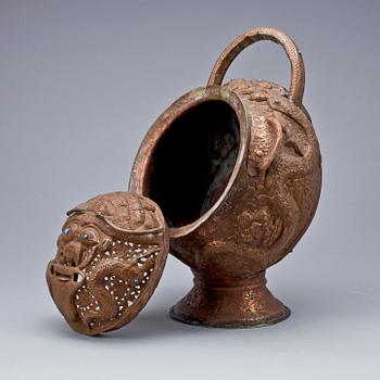 RÖKELSEKAR, koppar, sydostasien, 1900-tal.