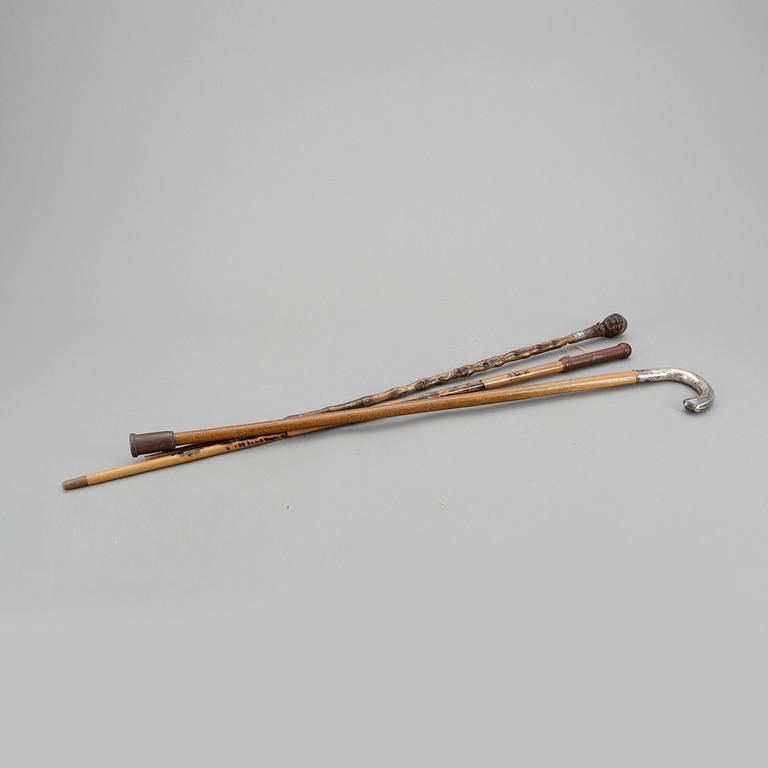 KÄPPAR, 3st, bland snnat med silverfattning, KF, Stockholm, 1886.