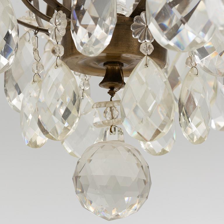 A Rococo style chandelier, first half of the 20th Century.