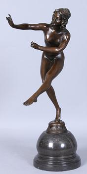 SKULPTUR, brons, märkt CL.JR. COLENEI, 2000-tal.