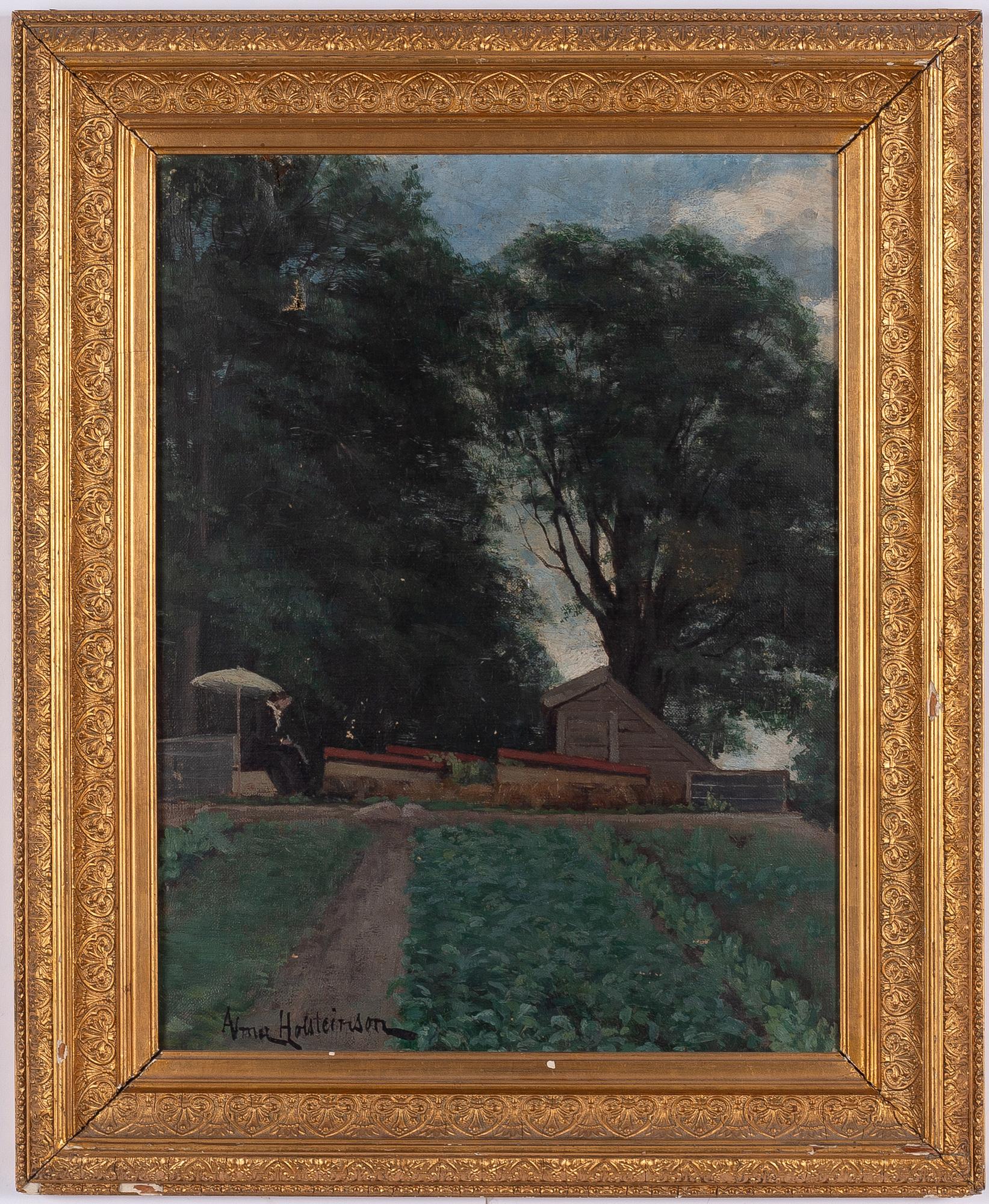 Alma Holsteinson, Under parasollen.