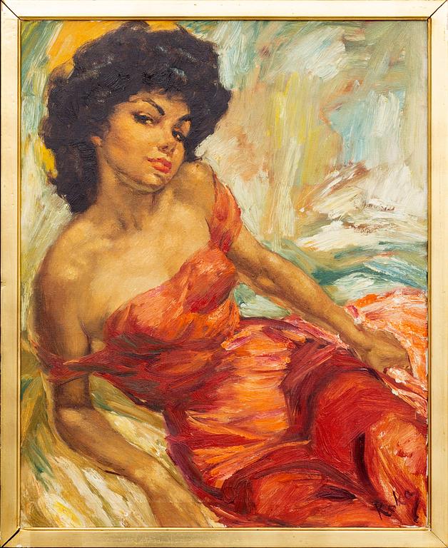 CHARLES ROKA,  oil on canvas, signed.