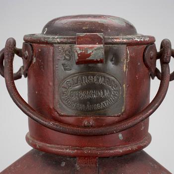 LANTERNOR 3 st, bla J.C. Larsén och Co, Stockholm, 1800-tal.