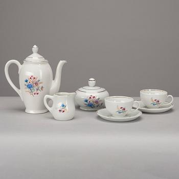 KAFFESERVIS FÖR BARN, 5 delar, porslin, Arabia, 1949-64.