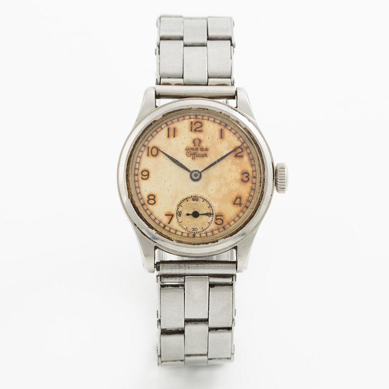 Omega, Officer, "Gay Frères Bracelet", wristwatch, 30,5 mm.