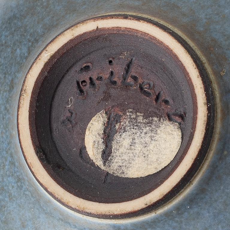 Berndt Friberg, a stoneware miniature vase, Gustavsbergs Studio, Sweden.