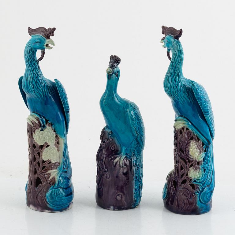 Figurines, 3 pcs, ceramic, China, 20th century.