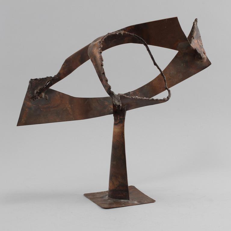 ROLF DENMAN, skulptur, patinerad metall, signerad och daterad 1972.